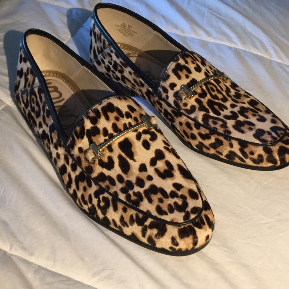 Sam Edelman leopard flats size 8.5 worn 3 times